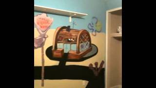 Lana donates a mural for wounded vet's new home