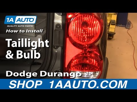 How To Install Replace Taillight and Bulb Dodge Durango 04-09 1AAuto.com