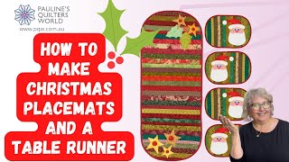 How To Make Christmas Placemats And Table Runner