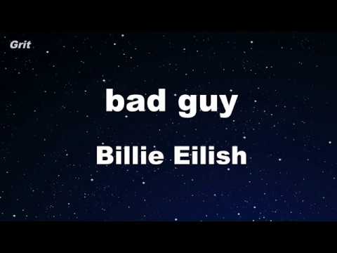 bad guy - Billie Eilish Karaoke 【No Guide Melody】 Instrumental