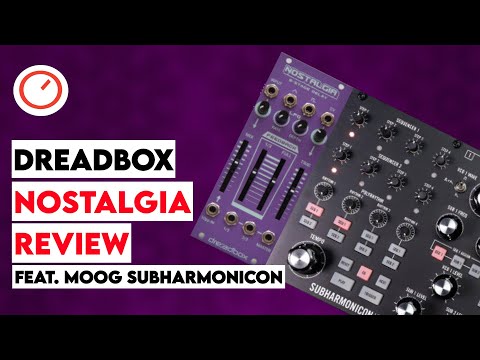 Dreadbox Nostalgia Delay Review feat. Moog Subharmonicon Synthesizer