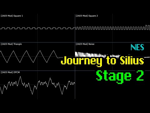 [Chip Mod] Naoki Kodaka - "Stage 2" (Journey to Silius, NES) [Oscilloscope Visualization]