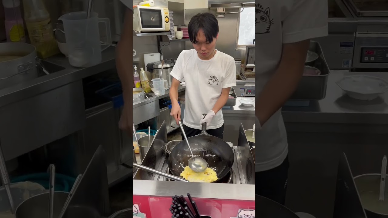 ひき肉を使ってチャーハン作りました！！　　　#福はこび　#賄い #チャーハン #ラーメン屋 #福岡　#姪浜