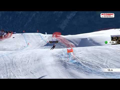 Mikaela Shiffrin 🇺🇸 - St  Moritz women's downhill - the winning run, Dec 9, 2023 #sheskis @atomic