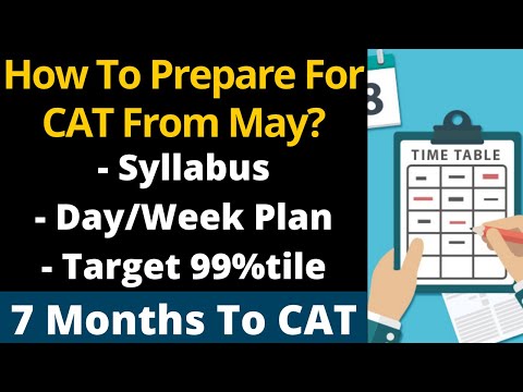 How To Prepare For CAT From MAY? | CAT 2021 Syllabus | 7 Months To CAT Exam