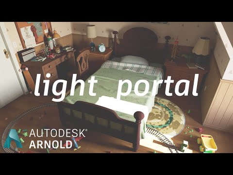 Arnold tutorial - Introduction to the light_portal in MtoA