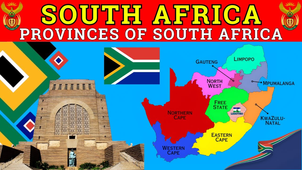 South Africa Map Explained 🇿🇦 | 9 Provinces of South Africa