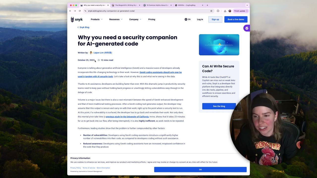 The Blogsmith Live Content UX Audit: Snyk