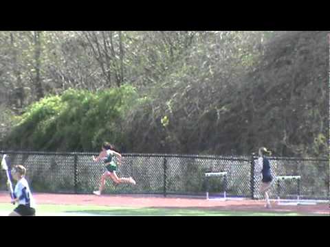 R02 MHS Girls spring track 2012 400 m hurdles Franklin and Mansf