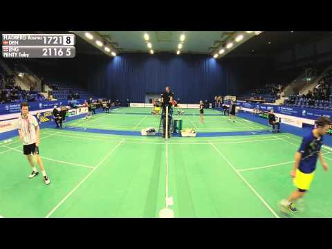 Badminton - Rasmus Fladberg vs Toby Penty (MS, R16) - Swedish Masters 2016