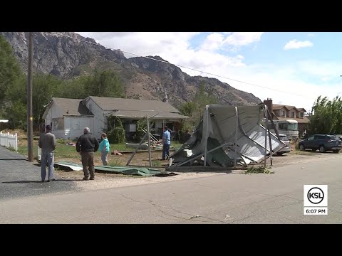 Heavy Winds Cause Damage In Box Elder County