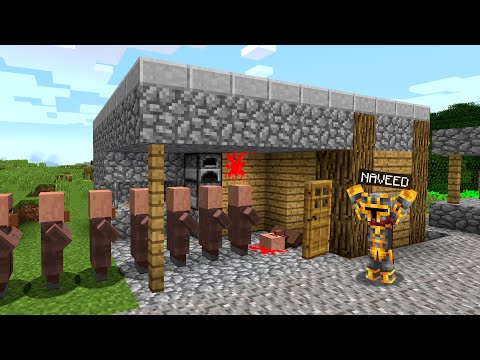 Minecraft DON'T TOUCH THE EVIL MOON FROM THE VILLAGER BLACKSMITH HOUSE MOD !! Minecraft Mods