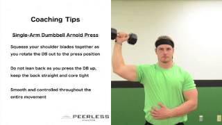 202. Standing Single Arm Dumbbell Arnold Press