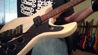 Video thumbnail for Home Built Mosrite Copy - Washburn Wonderbar Transposing Feature by creepingnet