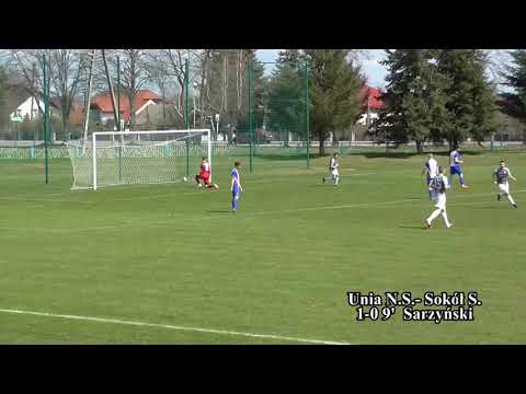 26K.  V Ligii Unia Nowa Sarzyna - Sokół Sokolniki 3-0 24.04.2021r. - bramki z meczu