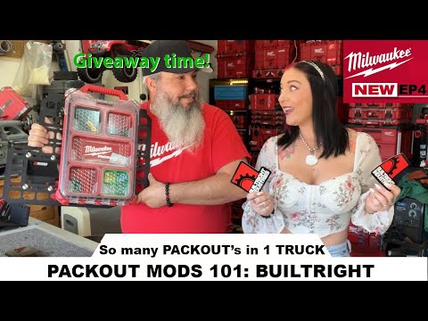 PACKOUT MODS 101 : (Milwaukee Tools OHSH!T Kit EP4)  BuiltRight Mounts!  Win m12 inflator - Giveaway