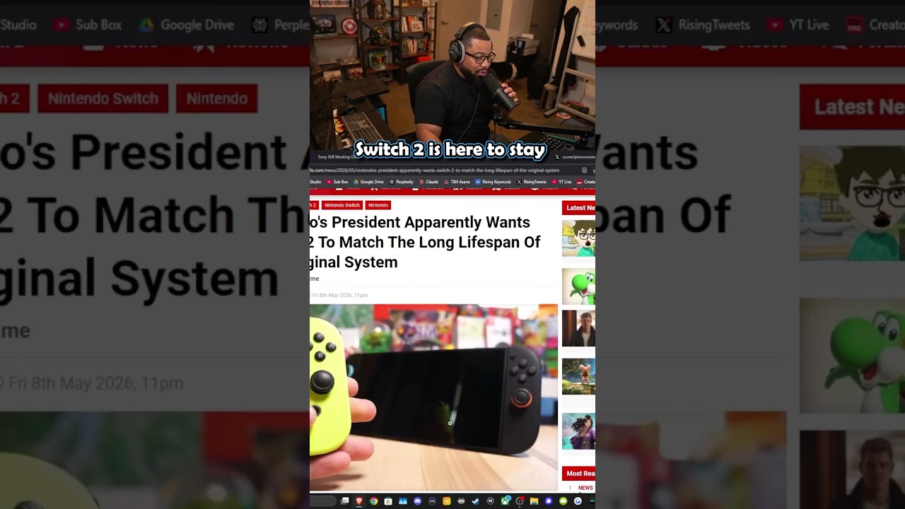 The Black Hokage says the Nintendo Switch is a weapon of mass destruction lmaooo