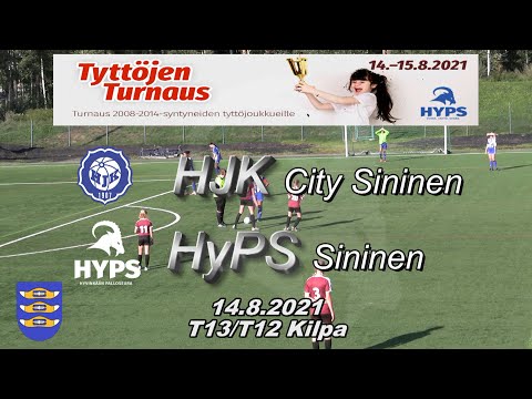 Tyttöjen turnaus 2021 HJK City Sininen - HyPS Sininen 14.8.2021