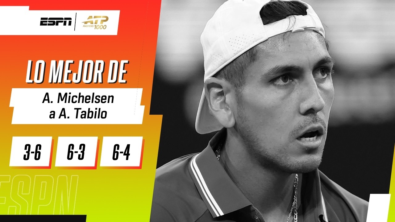 TABILO CAYÓ ANTE EL ANFITRIÓN MICHELSEN Y SE DESPIDIÓ DEL MASTERS 1000 DE MIAMI | RESUMEN