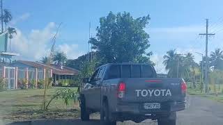 Driving in to Bogia Station Madang Province 