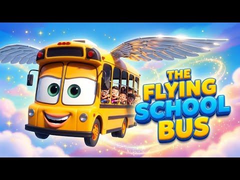 The Flying School Bus 🚍✨ | Funny Kids Song | Educational Cartoon Adventure for Children