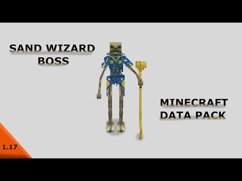 SAND WIZARD BOSS FIGHT made by me |minecraft data pack|