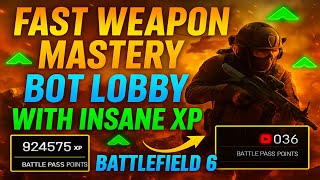 *NEW* FAST UNLOCK All Weapon Mastery In Battlefield 6 (XP Bot Lobby)