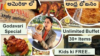 50+ Unlimited Food Buffet 🍜Godavari restaurant |Telugu Food Vlog | #USA #food #india #teluguvlog
