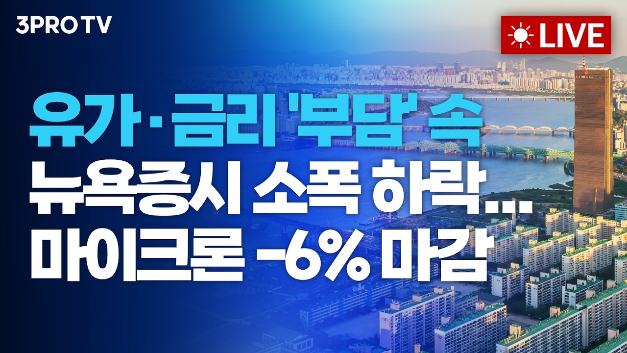 유가·금리 '부담' 속 뉴욕증시 소폭 하락...마이크론 -6% 마감_26.05.19 | 여도은, 박명석, 이권희 [월스트리트