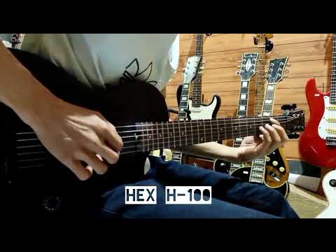HEX NEXT N400/S BK BLACK - STAINLESS STEEL FRETS HH hex® electric