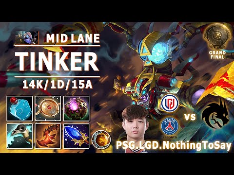 TI 10 | PSG.LGD.NothingToSay | Tinker Mid | PSG.LGD vs Team Spirit | Grand Final | TI Player View