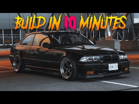 BUILDING A BMW E36 in 10 MINUTES!!!!