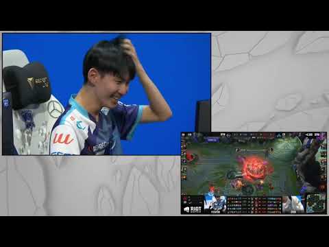 Japanese casters getting hyped during DFM vs C9 final match