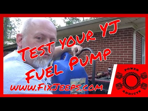 Jeep Wrangler YJ - Test the fuel pump or an easy way to empty the fuel tank