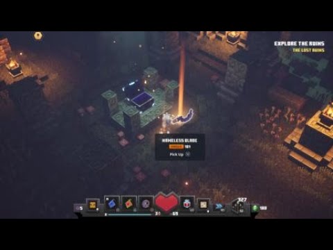 MC Dungeons - walk through walls glitch. Easy obsidian chest.