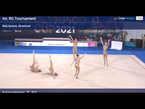 Russia 3 Hoops and 2 Clubs AA - IT Olympico Cup  Moscow 2021 #rhythmicgymnastics #russia