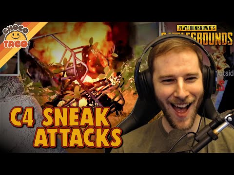 C4 Sneak Attacks ft. TGLTN - chocoTaco PUBG Duos Gameplay
