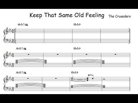 Keep That Same Old Feeling- The Crusaders (Joe Sample Rhodes transcription)