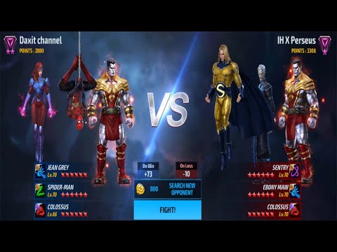 SPIDER-MAN (ctp greed) VS SENTRY TIMELINE BATTLE | MARVEL FUTURE FIGHT