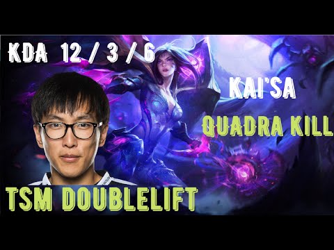 TSM Doublelift Kai'sa vs Ezreal - Botlane Matchup SoloQ (Duo with Bjergsen)