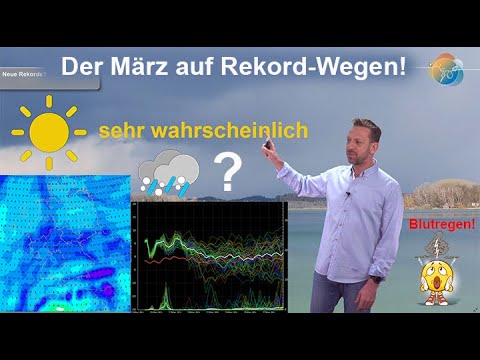 New March records possible! A brief spell of bloody rain, then sunshine! Current wind and weather...