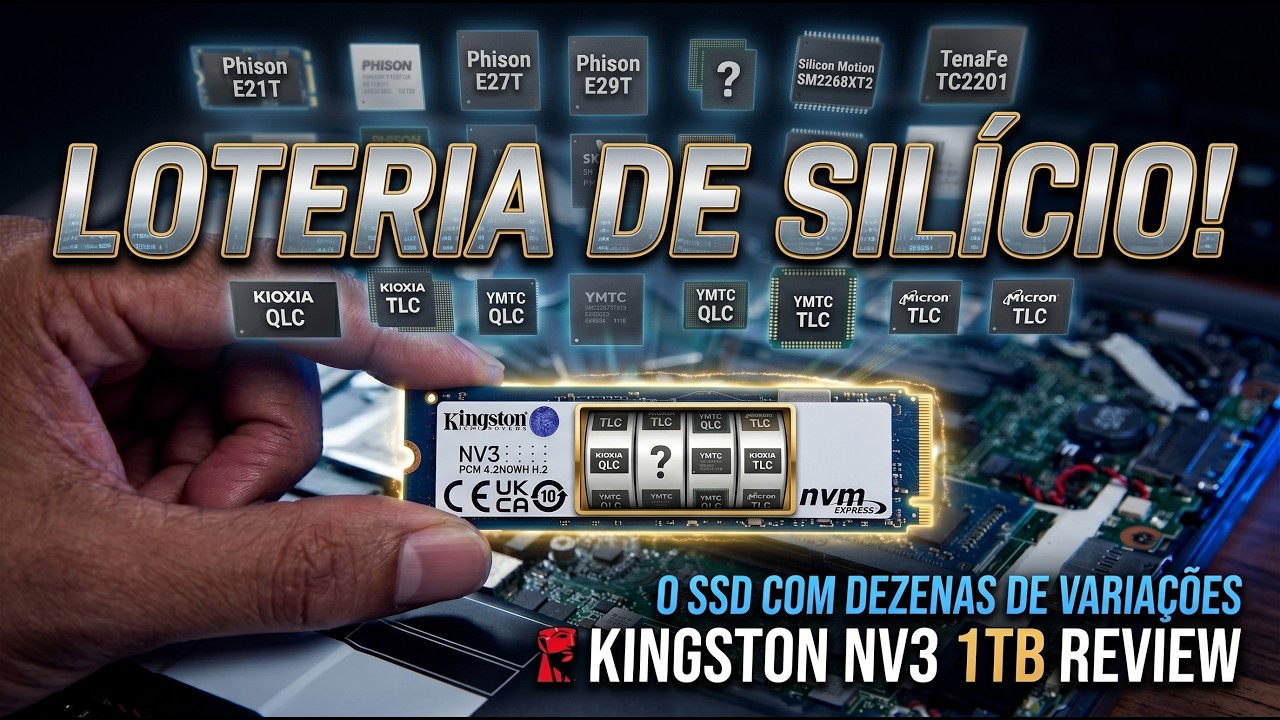 SSD Kingston NV3 1TB – um SSD ou ticket de loteria? @kingston