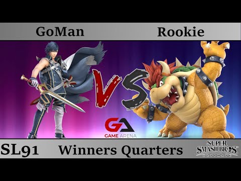 SmashLAN'd 91 - Winners Quarters: GoMan (Chrom) vs Rookie (Bowser)