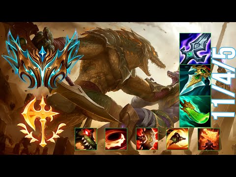 TOP 1 CHALLENGER Guides How to Play RENEKTON TOP & Carry + Best Build/Runes Season 13 Patch 12.23