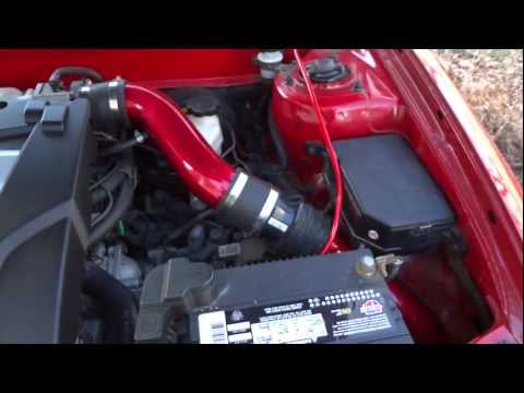 Hyundai tiburon gt v6 cold air intake installed