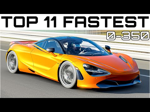 Forza 7 - Top 11 Fastest Acceleration Supercars 0-350 | Top Speed Test