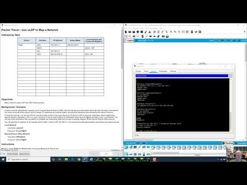 ENSA - 10.2.6 - Packet Tracer - Use LLDP to Map a Network