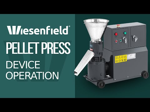 video - Factory second Pellet Press - max. 100 kg/h - Ø 120 mm - lockable compartment