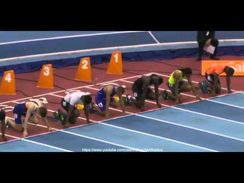 IAAF Indoor Grand Prix birmingham 2015 - Kevin Craddock 7.58 - Men's 60 Metres Hurdles Final
