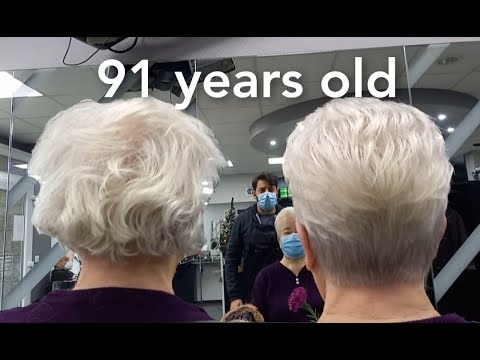 91 YEARS OLD" Short haircut'(EĞİTİM 61) #Haircut #Shorthaircut #Hairstyle #Coiffeur #Kuaforlevent